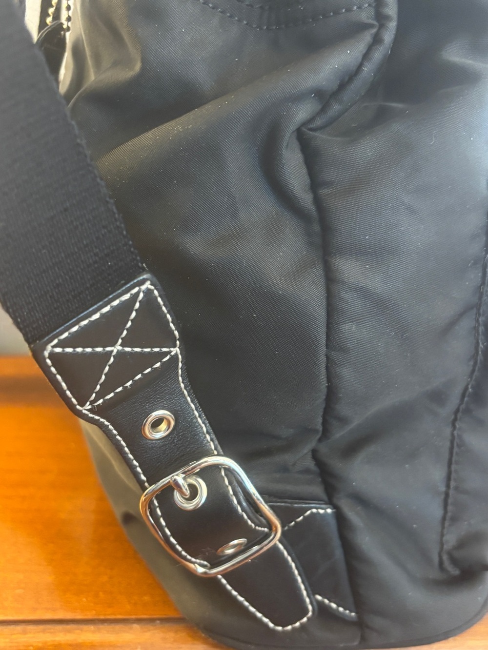 Vintage Coach Black Nylon Cargo Backpack Bag 4290 - Picture 8 of 16